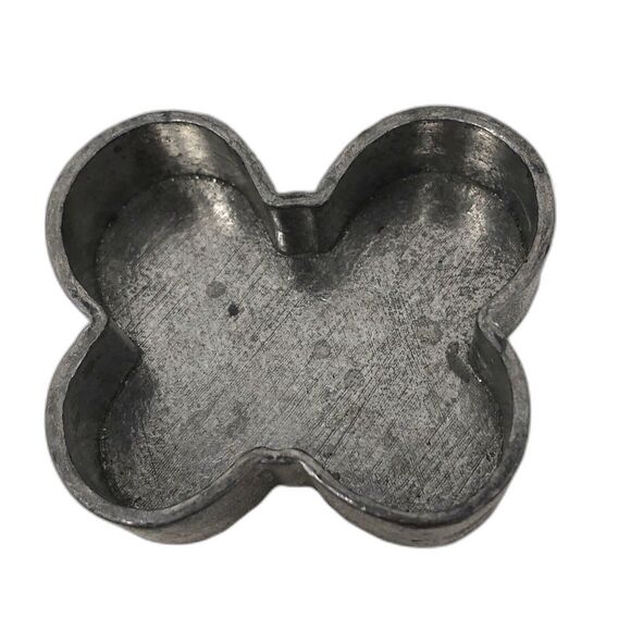 Hand Crafted Butterfly Trinket Stash Box Pewter & Stained Glass Made In USA Boho - Picture 6 of 8